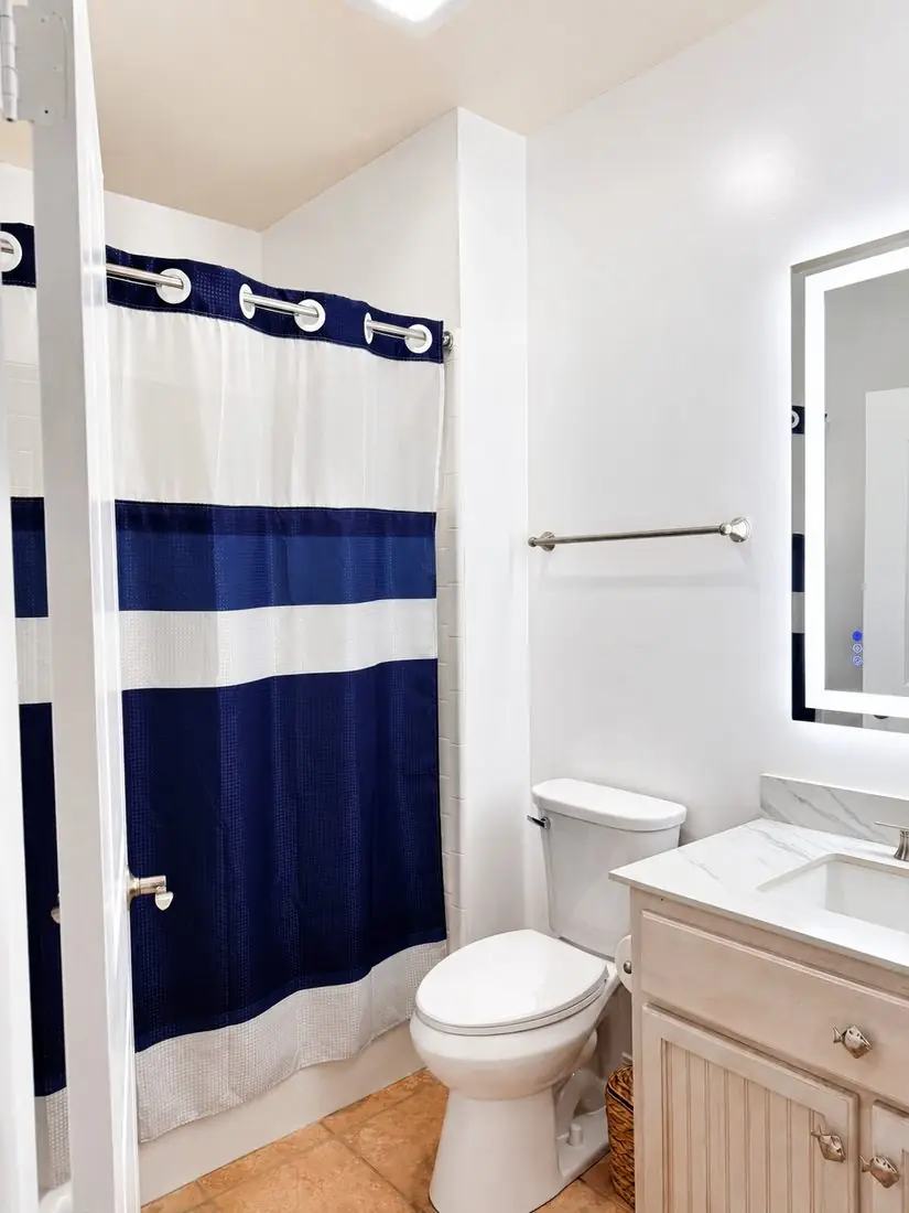 Modern clean bathroom details